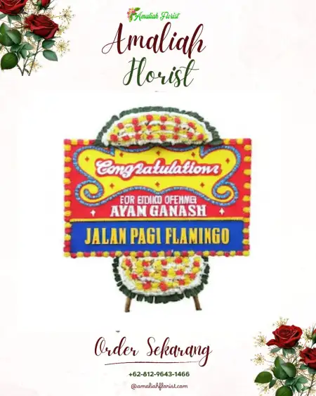 Sewa Papan Bunga Kayu Agung