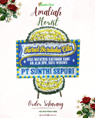 Papan Bunga Duka di Kayu Agung
