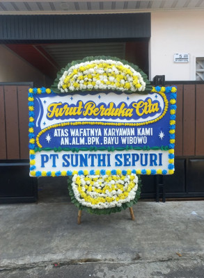 Papan Bunga Duka di Kayu Agung