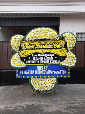 Papan Bunga Duka di Kayu Agung