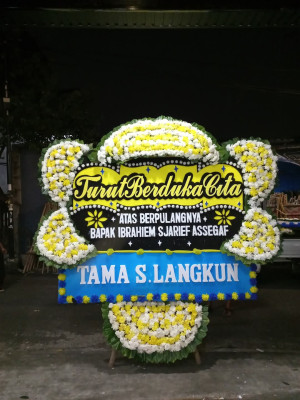Papan Bunga Duka di Kayu Agung